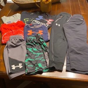 11 piece assorted boys UA clothes